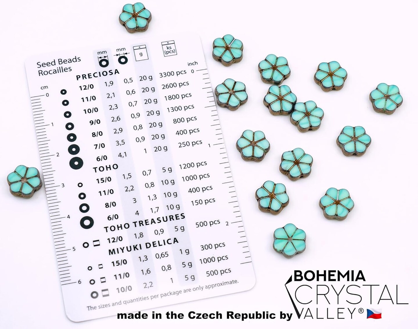 Czech Glass Beads &#x26; Japaneese TOHO Seed Beads for Jewelry Making Set