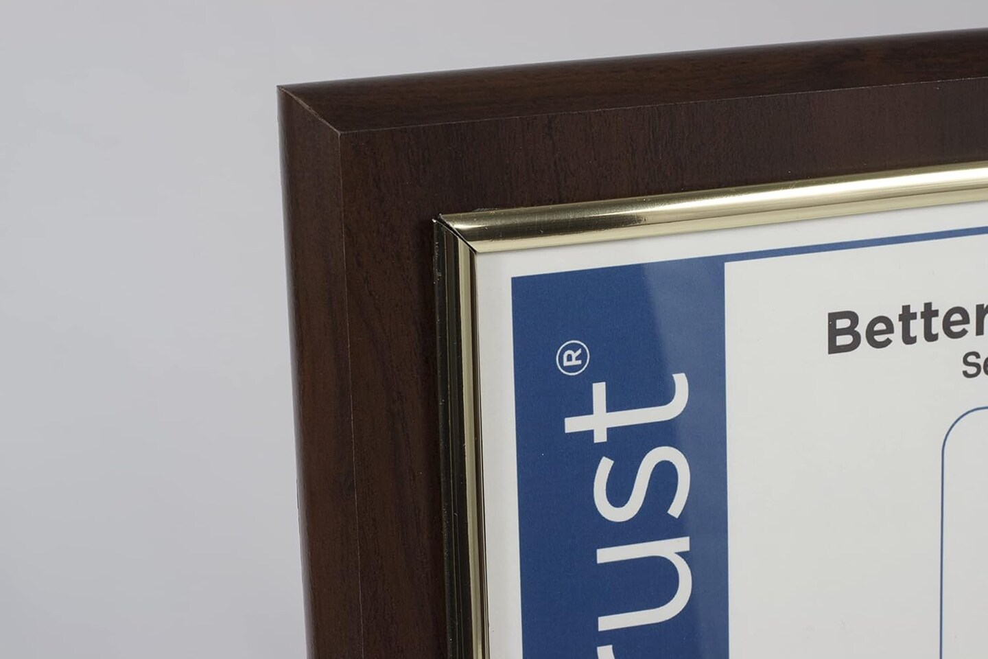 10.5 x 13&#x22; Certificate Display Plaque - Offered in Coated Cherry Wood with an 8.5 x 11&#x22; Gold Frame - Slide in Your Diploma, Award Certificate, Award of Achievement, Class Photo, and More