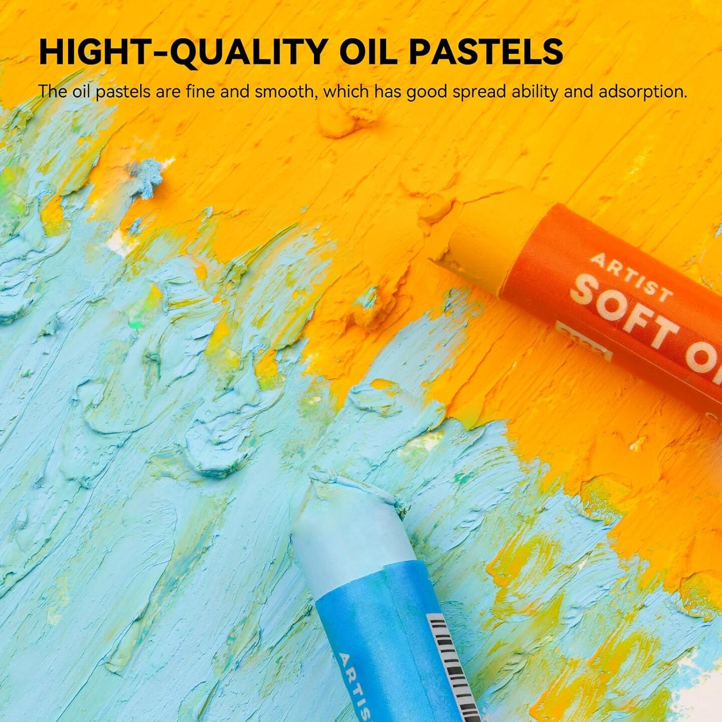Oil Pastels for Artists, 72 Colors Soft Oil Pastels Vibrant and Creamy, Art Pastel Crayons Art Supplies for Professional and Beginners