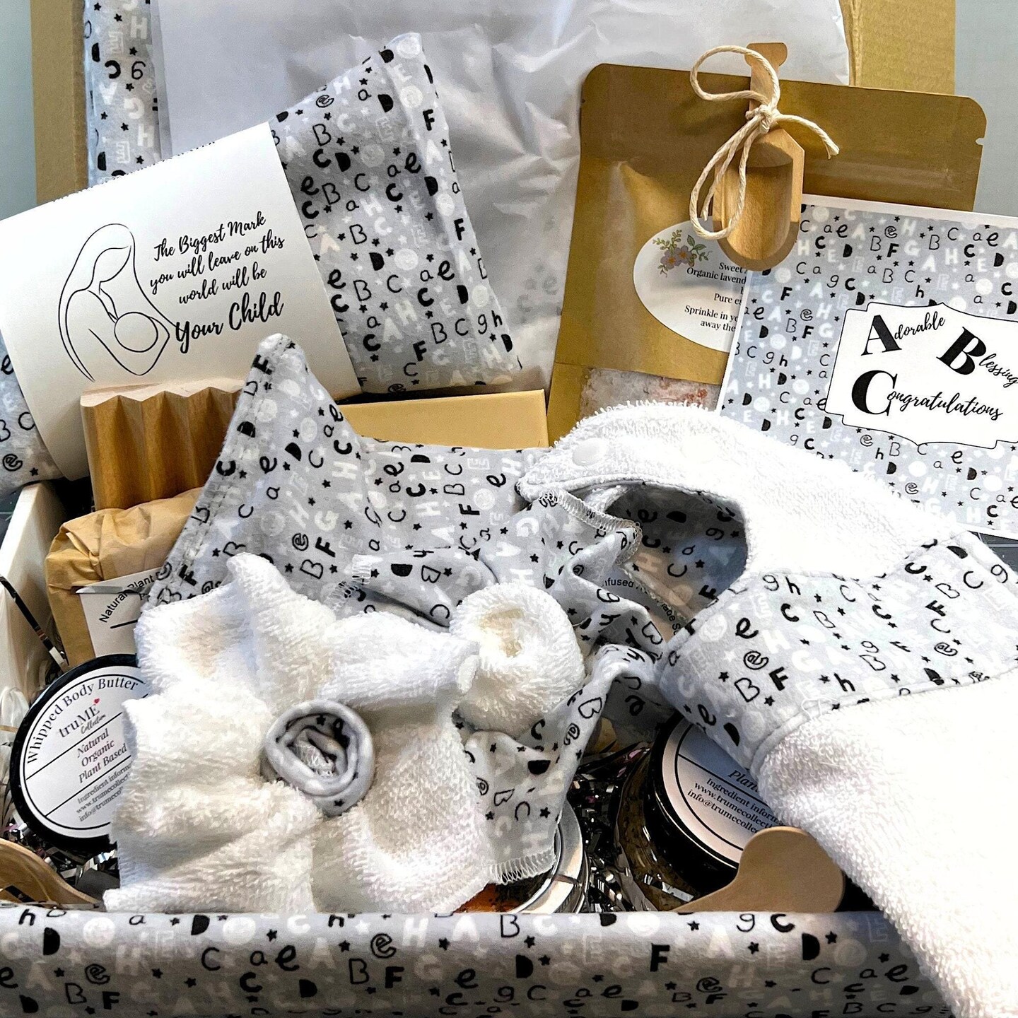 Postpartum Care Gift Package for New Mom, Pregnancy Self Care Gift Box ...