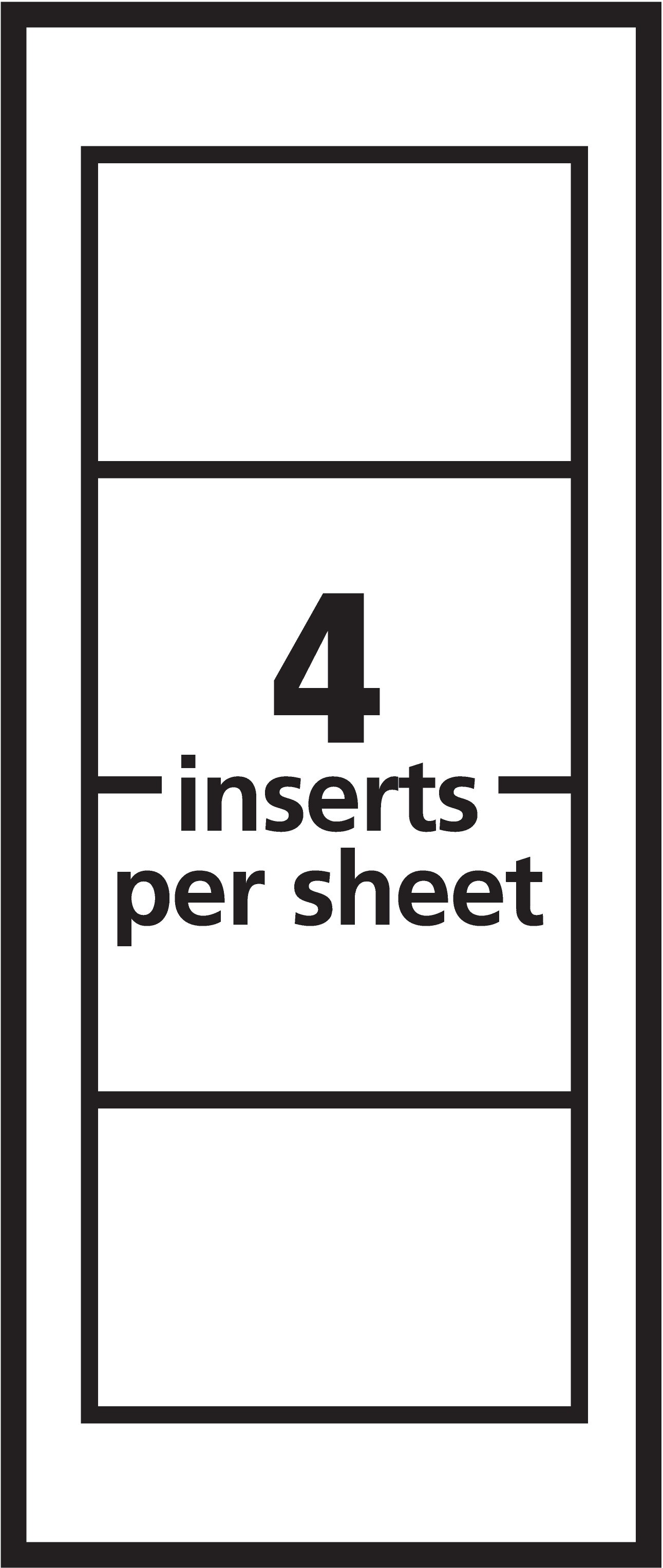 Avery Clip Style Name Badges, 2-1/4&#x22; x 3-1/2&#x22;, (2 Pack of 74651)