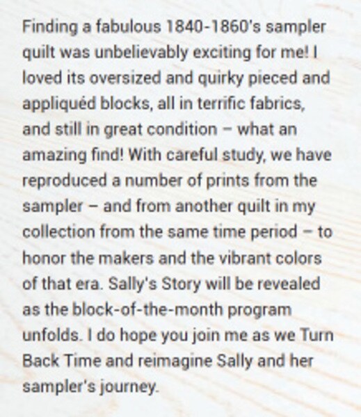 Sally&#x27;s Stitches 1840-1860 2.5&#x22; Strip Roll (Jelly Roll) by Betsy Chutchian for Moda (31710JR)