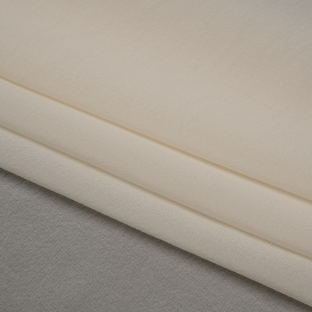 1 Yard Ivory Silk Chiffon Fabric for Dresses Skirts Lingerie 47 Inch Width