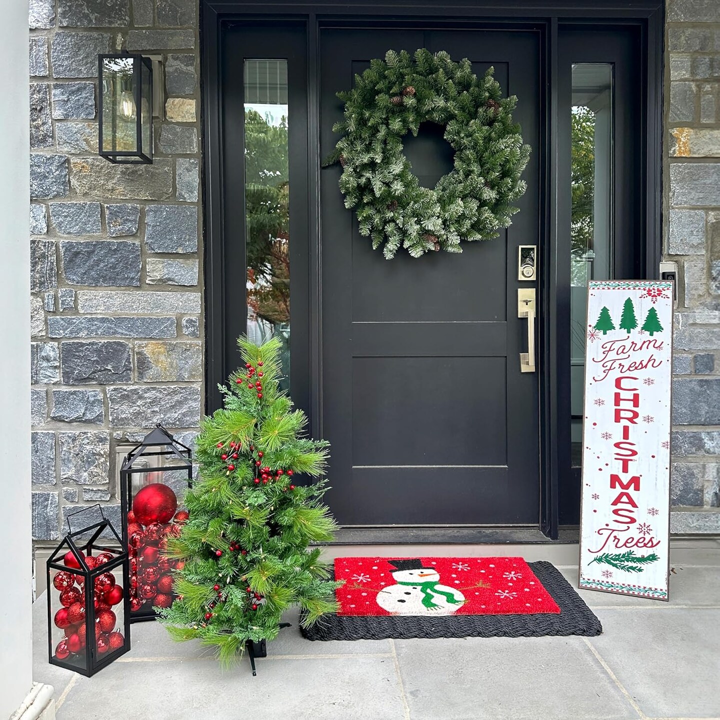 3-Ft Newberry Christmas Tree with Cranberry Twigs and Warm White Led Lights