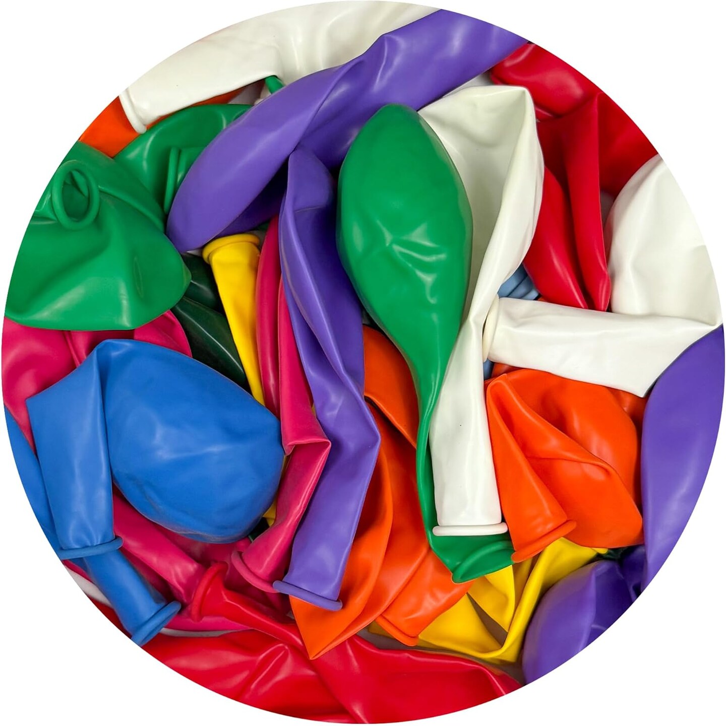 10 Color Balloon Pack For Birthdays (Assorted Multicolor) 12 Inch (Pack of 50)