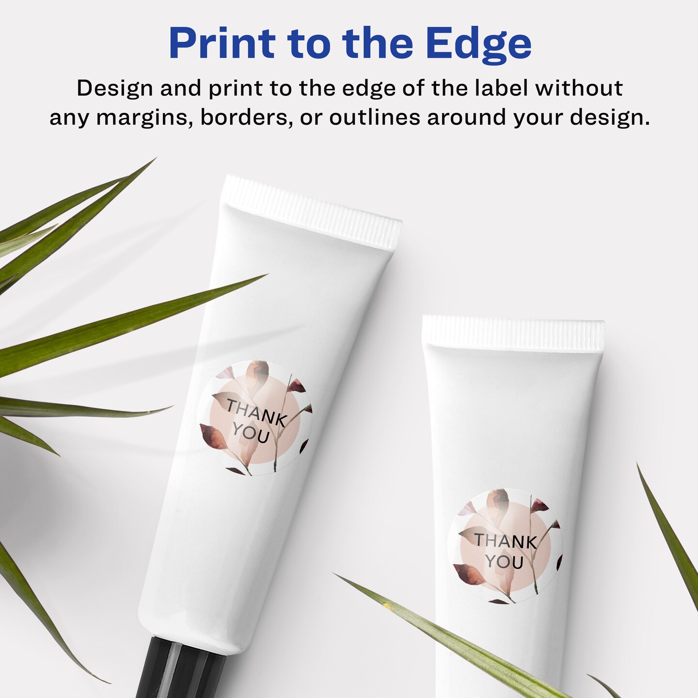 Avery Glossy Clear Round Labels with Sure Feed, 1" diameter