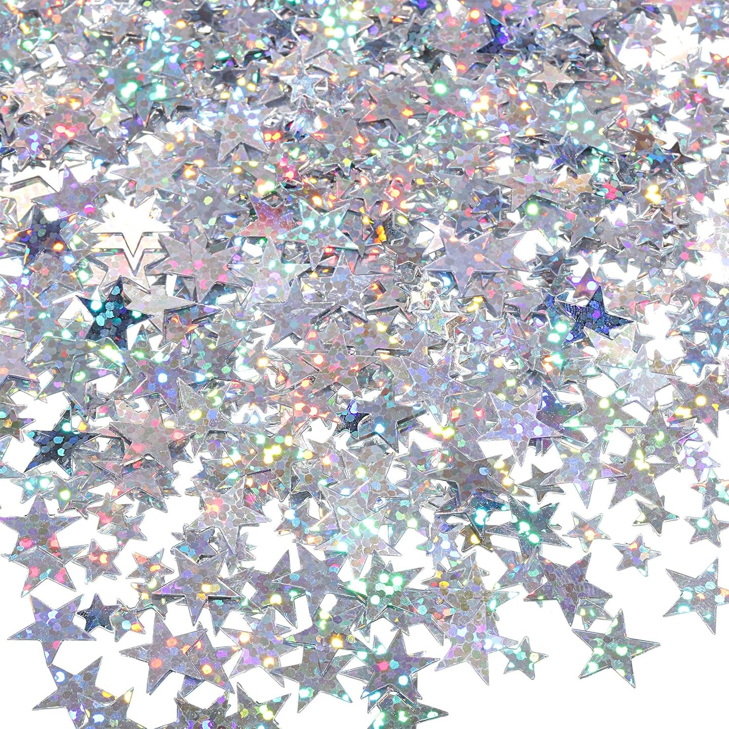 60g Star Confetti Glitter Table Confetti (Glitter Silver)