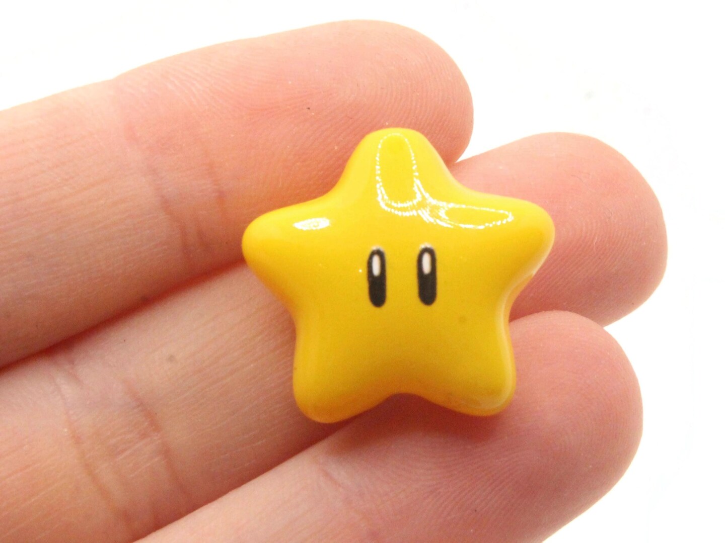 1 20mm Yellow Star Beads Plastic Beads Loose Miniature Celestial Beads