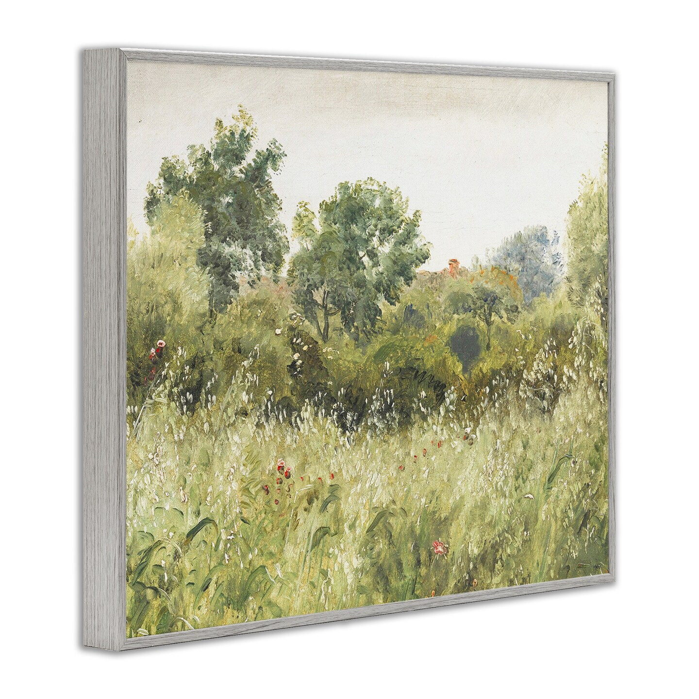 Stupell Industries Vintage Trees And Fields Black Framed Giclee Art, design by Leah Straatsma