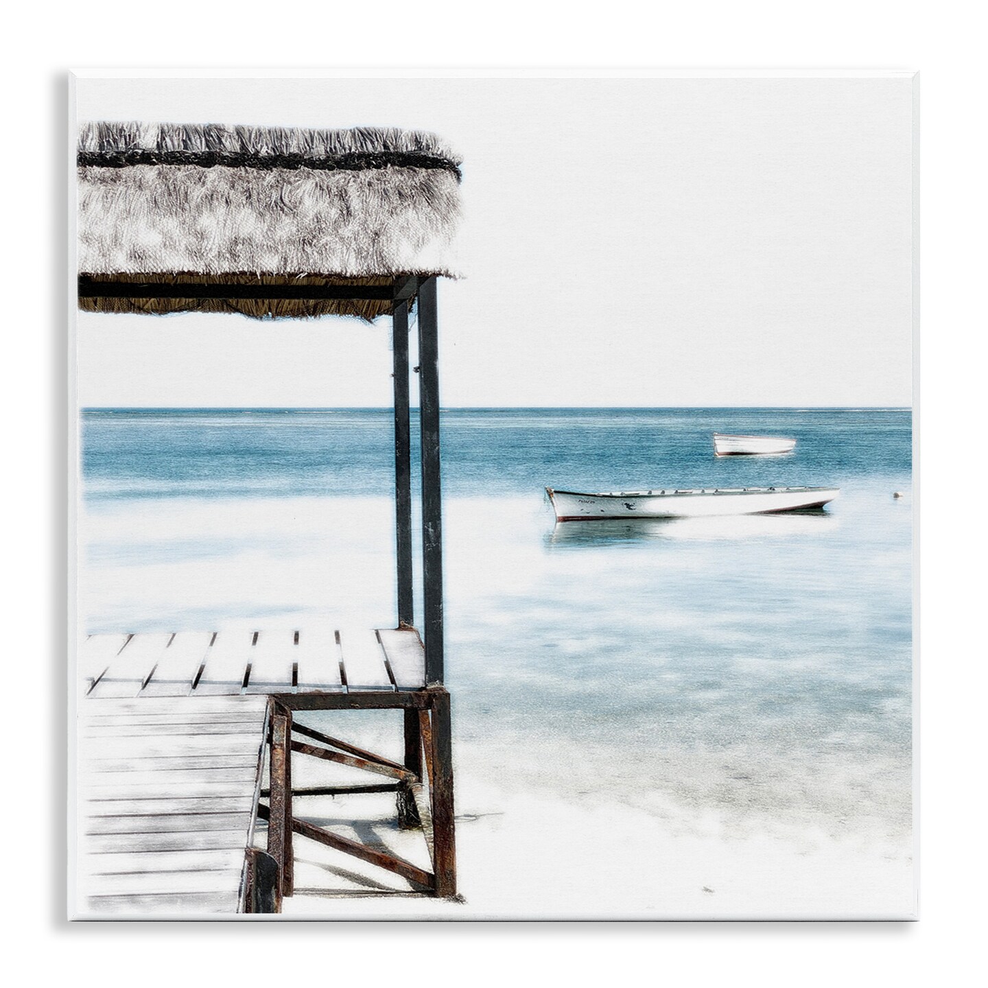 Stupell Industries Calm Waters Beach Coast Wall Plaque Art, design by Noah Bay