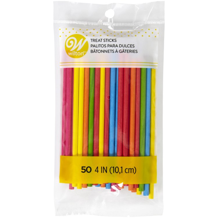 Wilton 4&#x22; Treat Sticks &#x2013; 50 Pack for Cake Pops &#x26; Candy