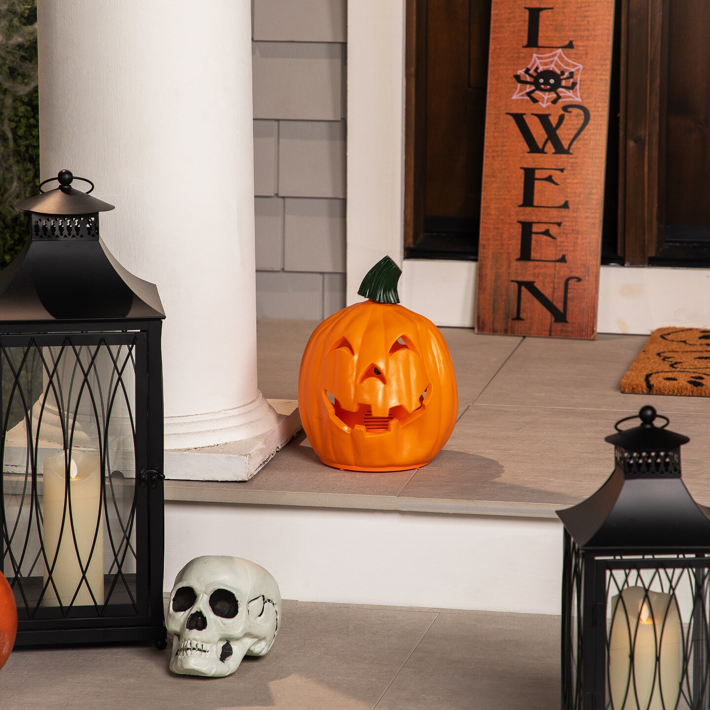 Northlight LED Lighted and Animated Double-Sided Jack O' Lantern ...