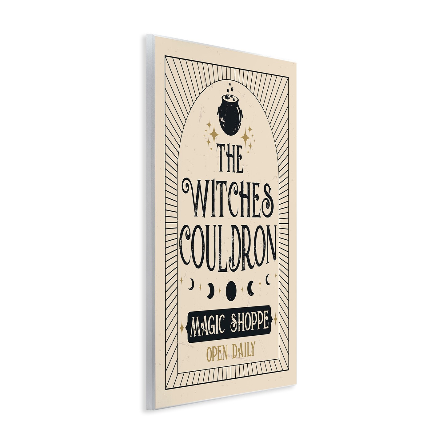 Witches Couldron Vintage Shoppe Wall Plaque Art