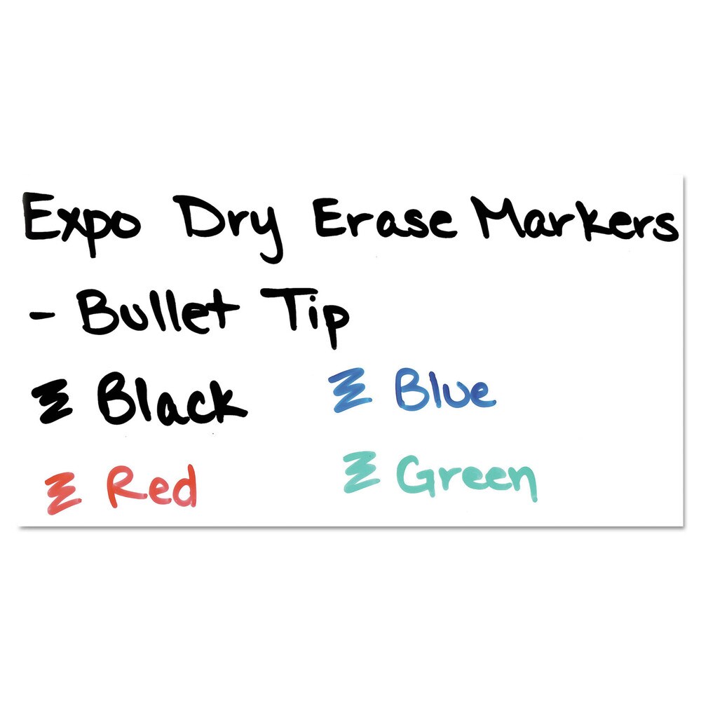 EXPO Low-Odor Bullet Tip Dry-Erase Marker - Medium/Blue (1-Dozen)
