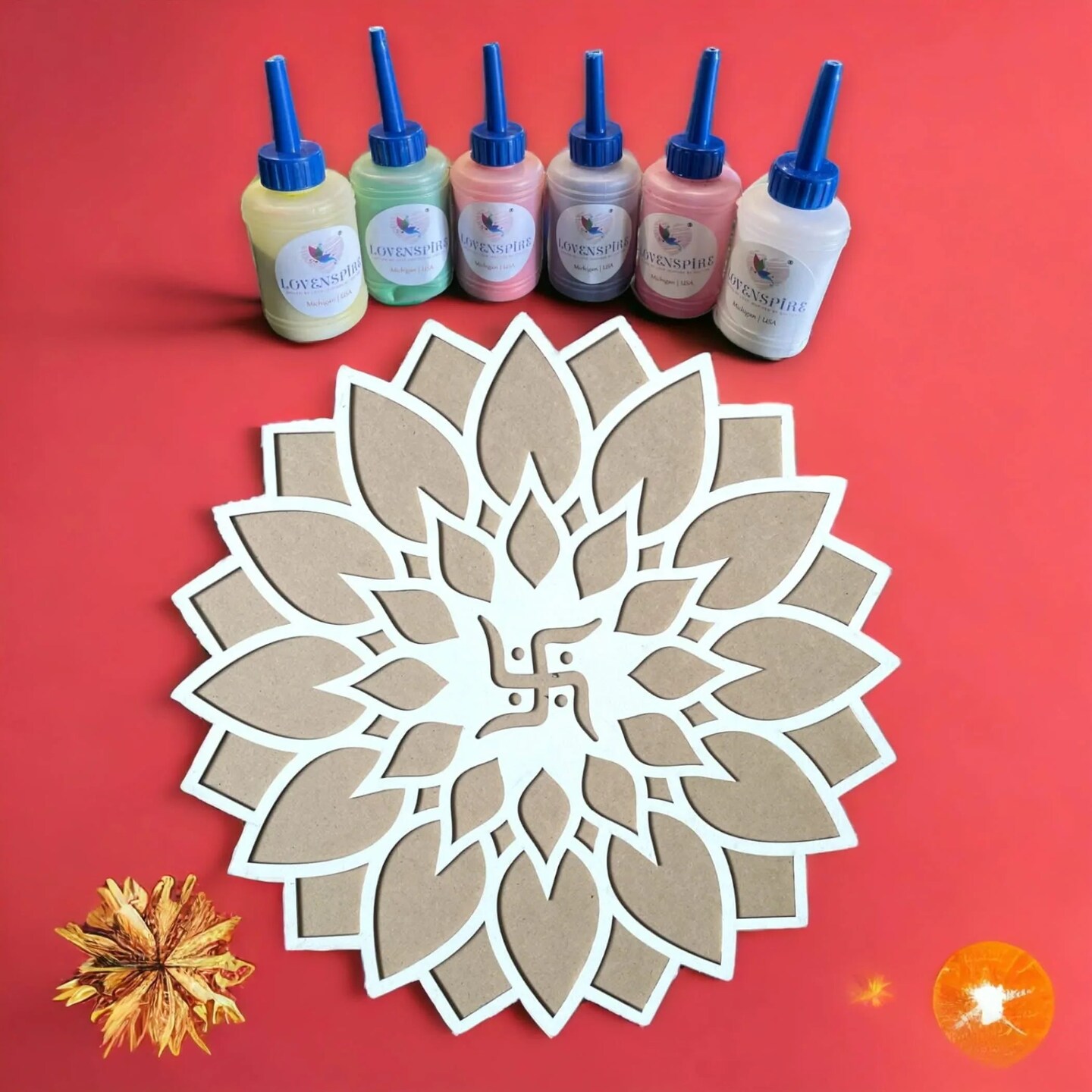 12 Inch Diy Mdf Reusable Rangoli Mat, Rangoli Kit, Rangoli Decorations, Rangoli Stencil, Diwali Rangoli, Rangoli Template, Rangoli Boards