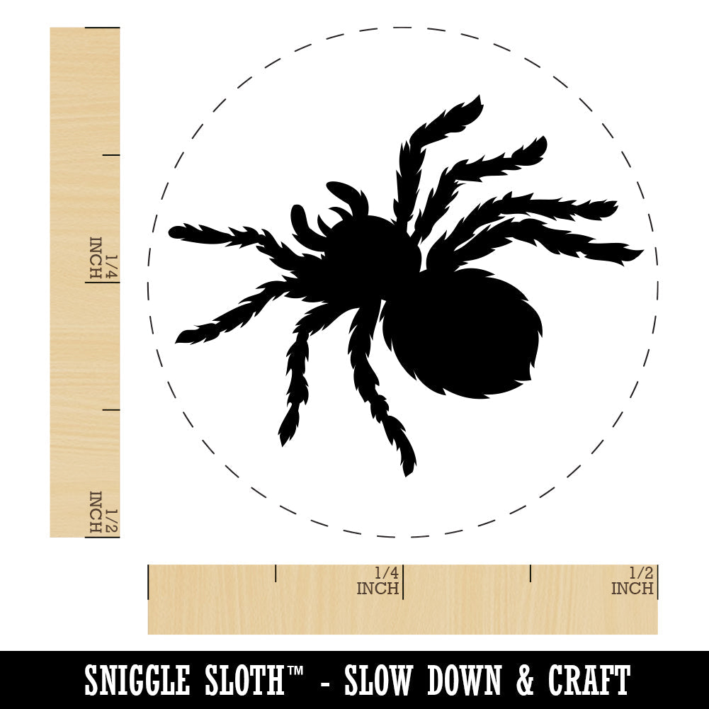 Tarantula Spider Solid Rubber Stamp for Stamping Crafting Planners