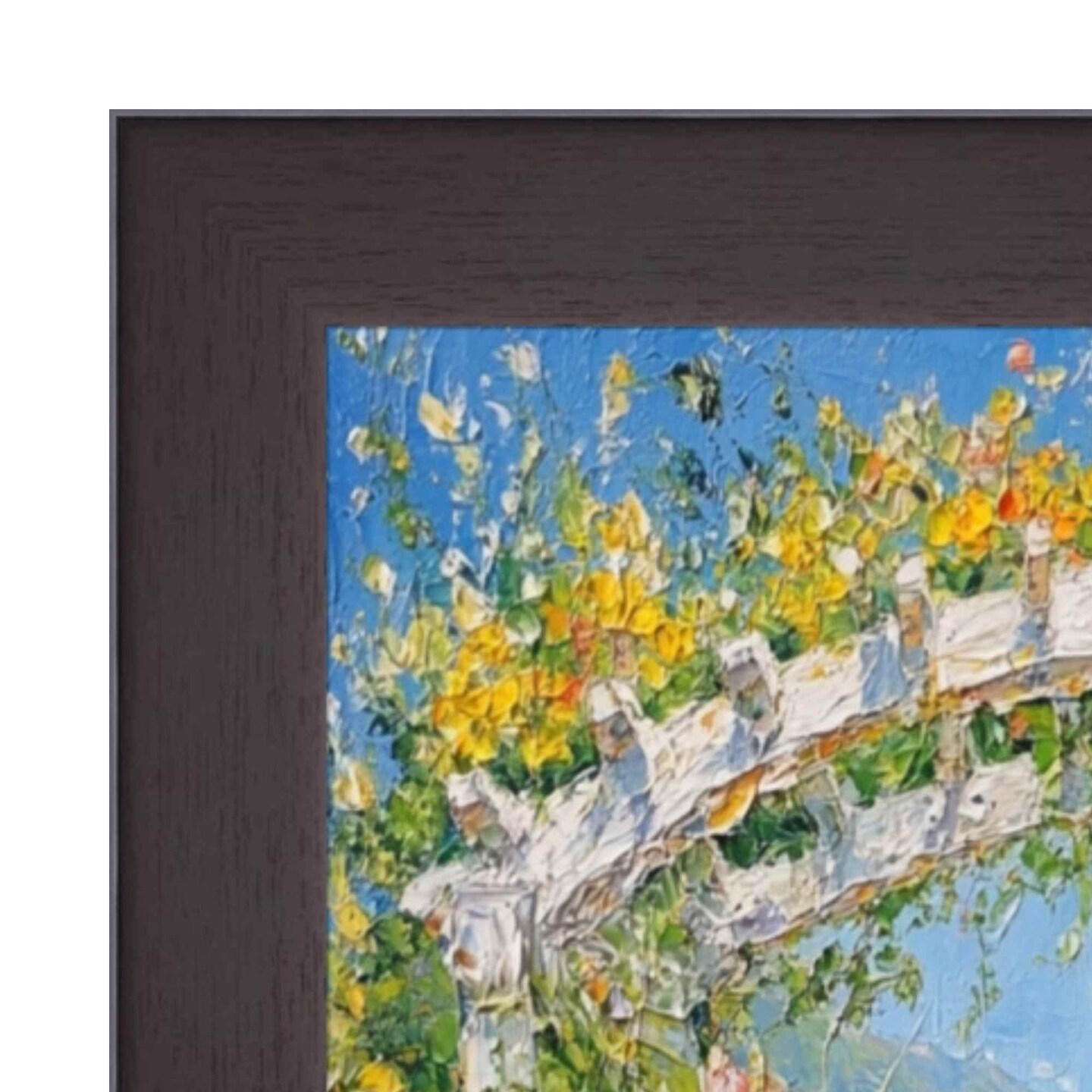 Flat Coffee Bean Wood Grain Picture Frame 11x16 frame