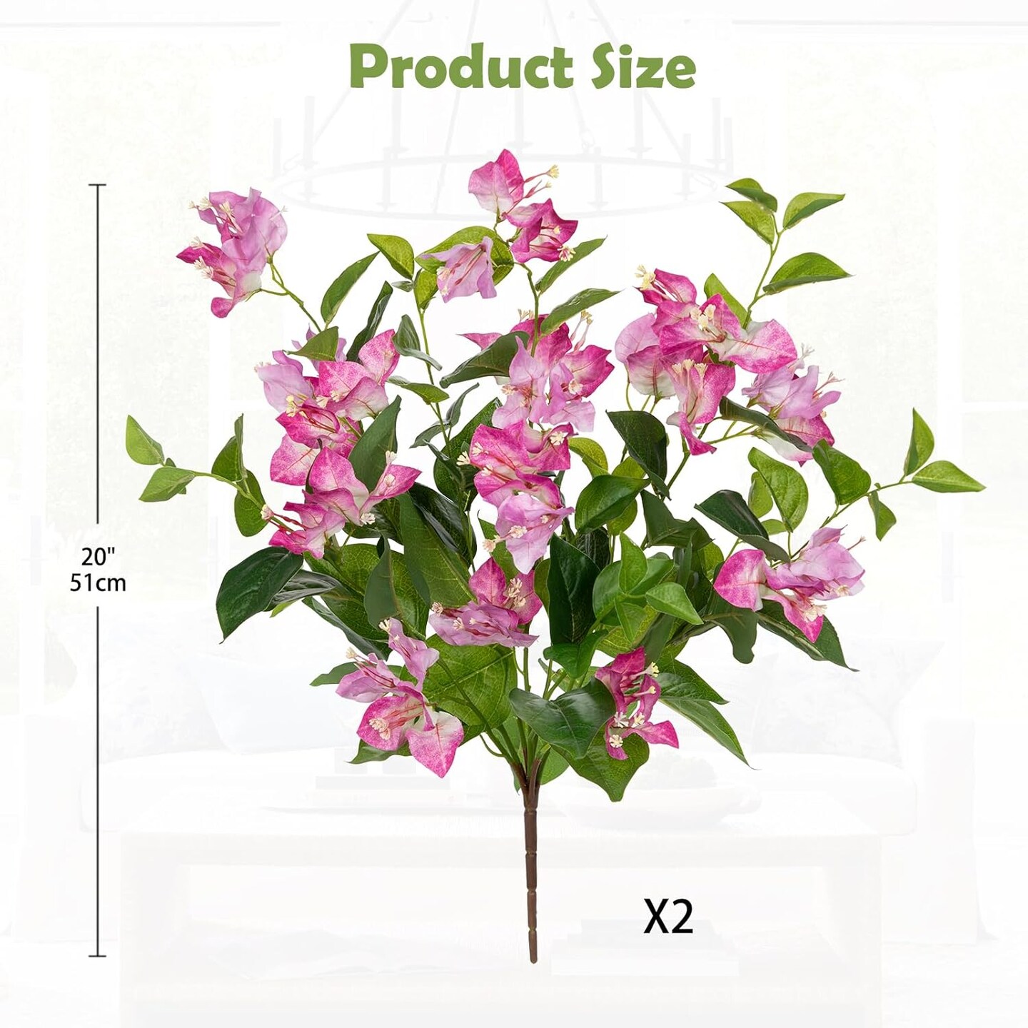 2Pcs Bougainvillea Artificial Flowers
