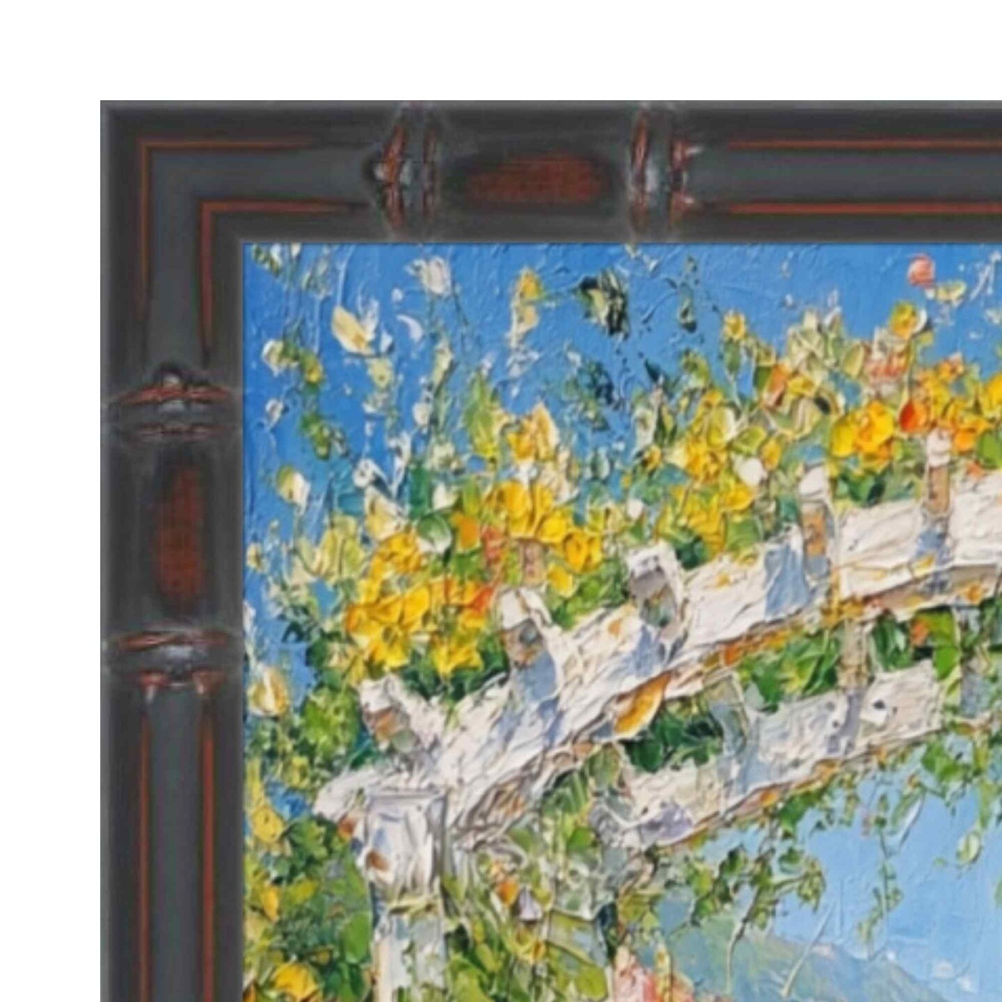 Slim Dark Bamboo Wood Picture Frame 20x24 frame