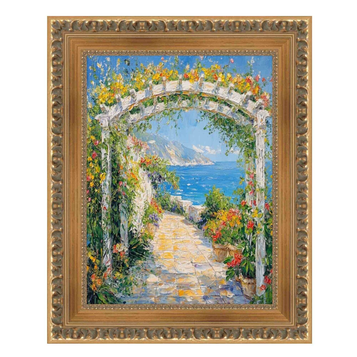 Wide Roman Gold Ornate Picture Frame 24x24 frame
