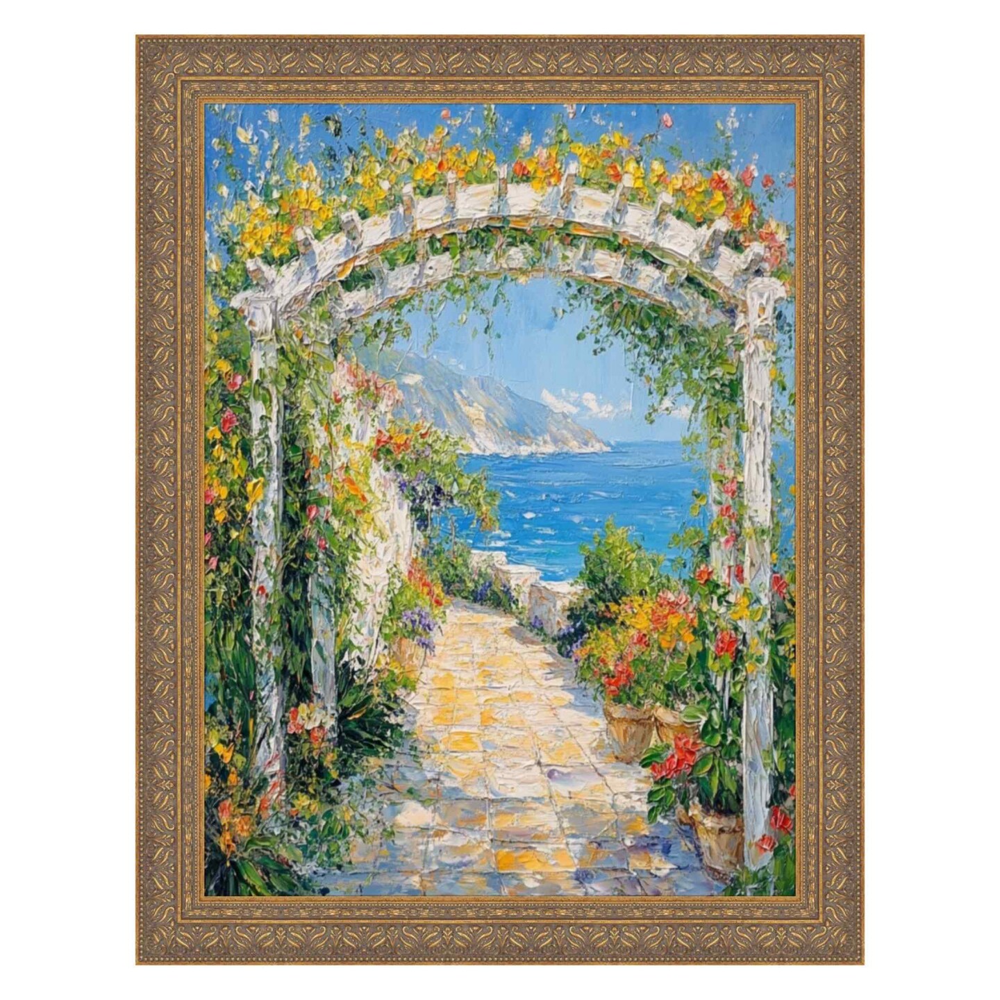 Deep Antique Gold Ornate Shadowbox Picture Frame 8x10 frame