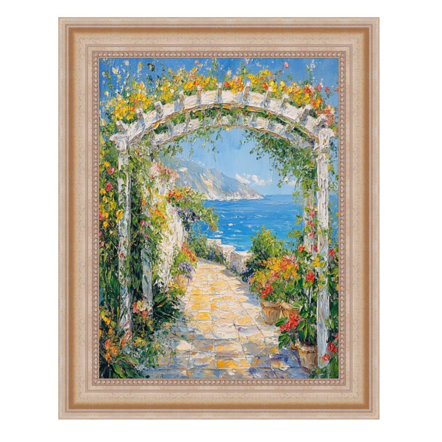 Scoop Silver Gold Leaf Wash Picture Frame 8x8 frame