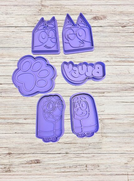 Blue Heeler and Red Heeler Sisters Cutter Only size 3.25-3.5