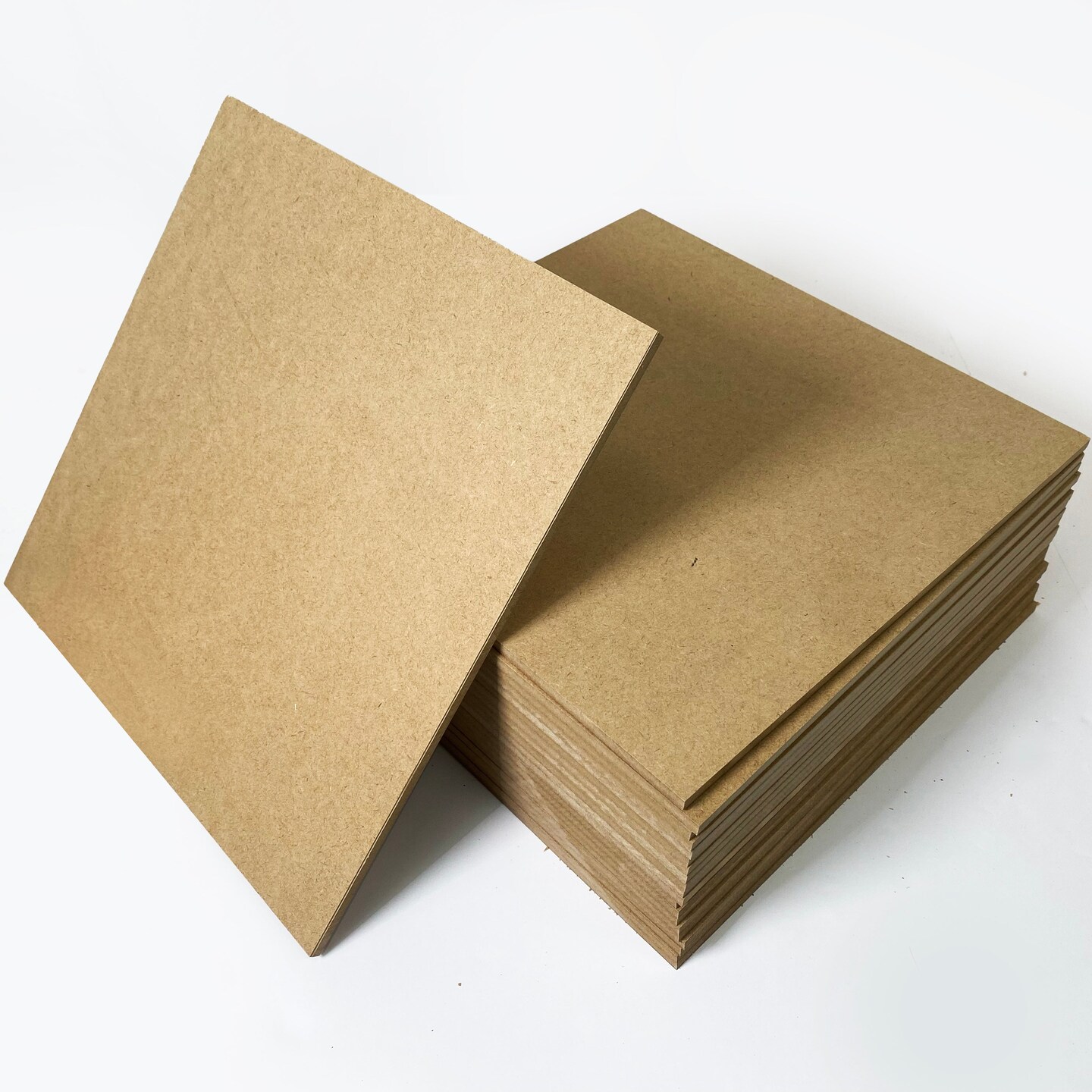 3mm or 6mm MDF (Medium Density Fibreboard), 12x12, 12x19, 16x24, Unfinished | for Laser Engraving, CNC, Wood Burning, Router, Scroll Saw.