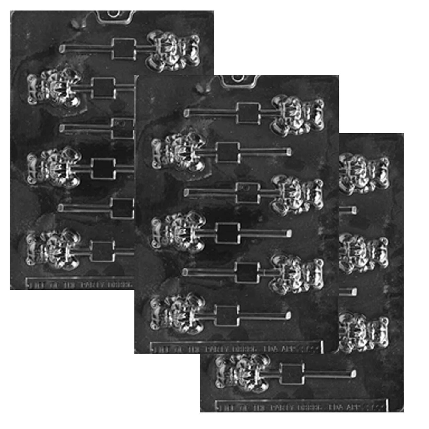 Small Bear with Present Chocolate Mold for Festive Treats