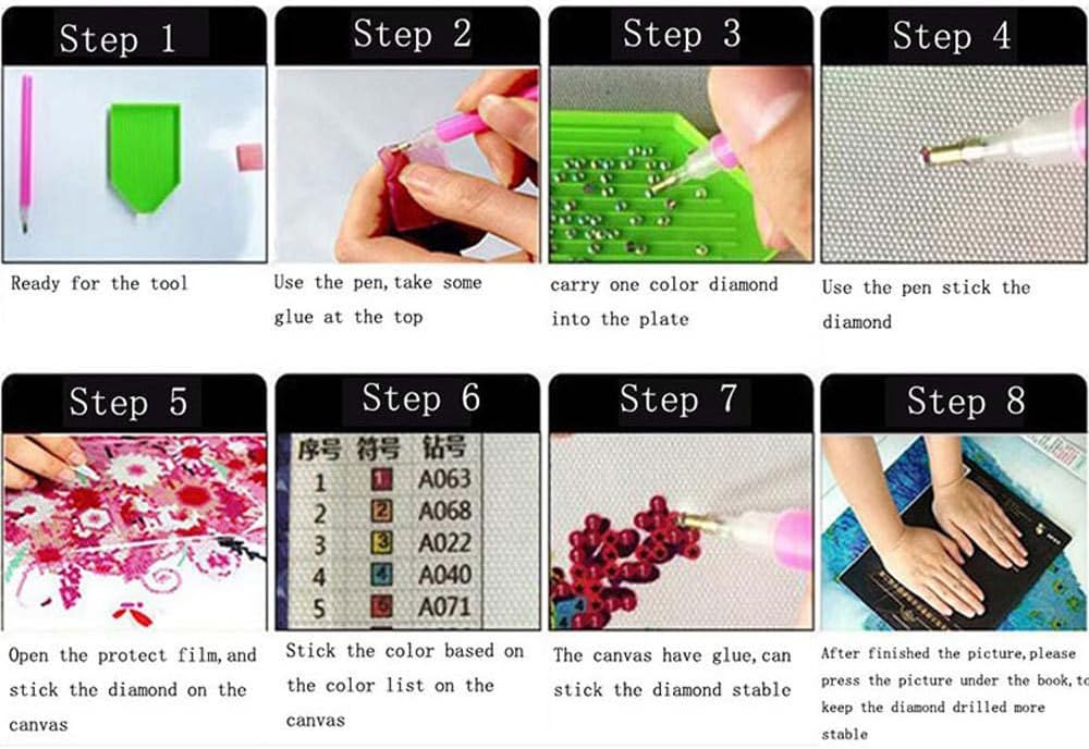 5D DIY Diamond Art Painting Kits,Round Full Drill Seaside Sunset Diamond Art Kits for Adults Beginner