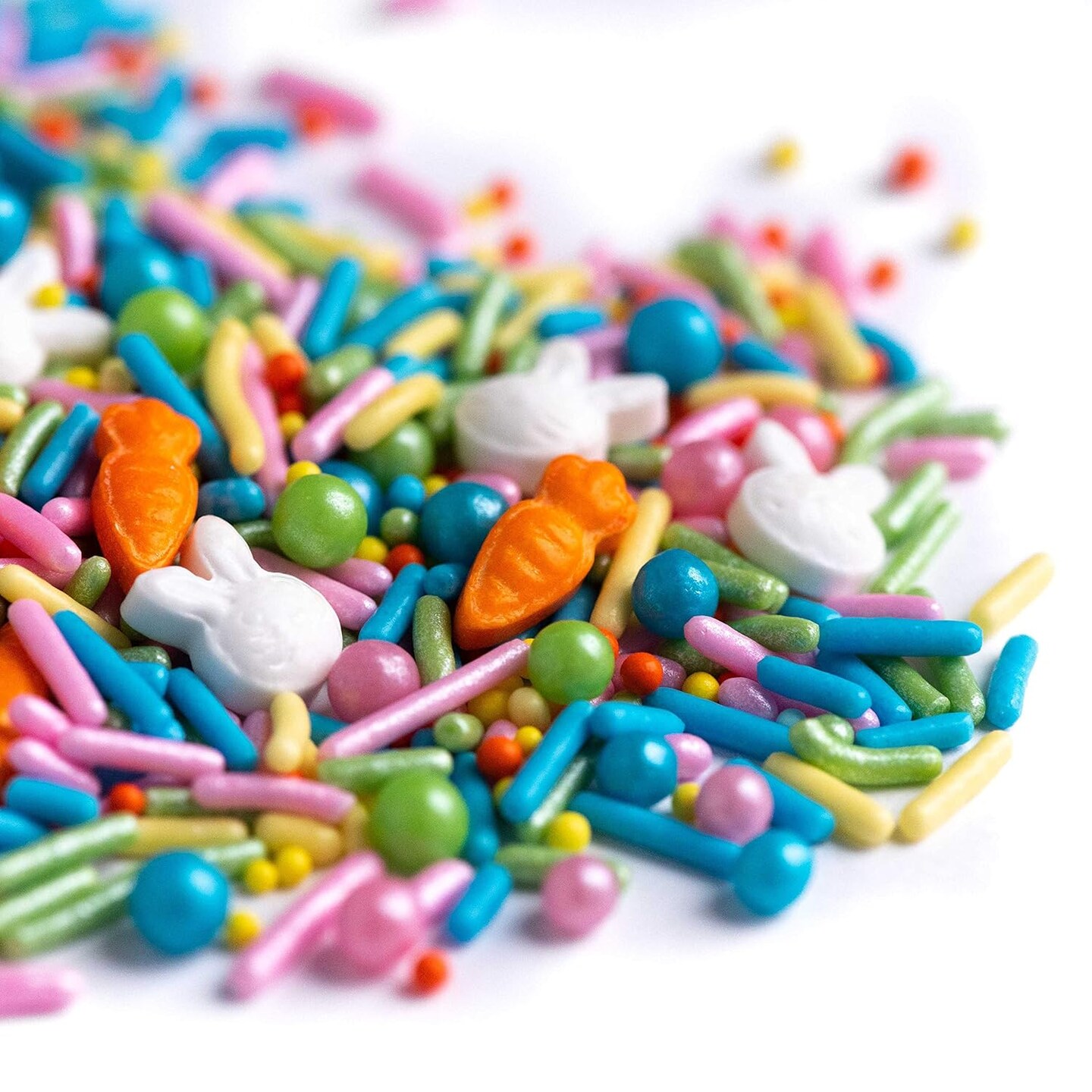 Easter Sprinkles, Edible Sprinkle Mix, Perfect for Cake Decorations, Baking, Ice Cream, Cookies, Cupcake Topper, 4 ounces (Funny Bunny)