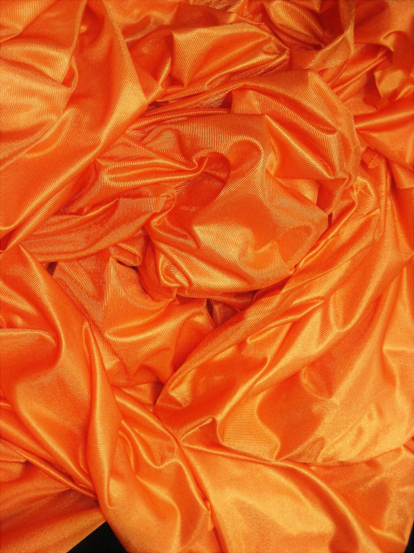 1 Yard Orange Low Stretch Polyester Fabric Extra Wide &#x26; Durable 108&#x2033;-120&#x2033; Wide