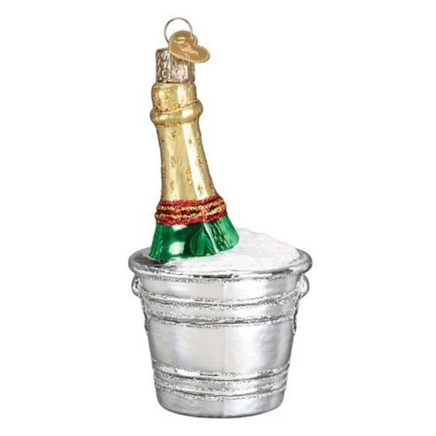Old World Christmas 4.75 In Chilled Champagne Christmas Tree Ornament , Celebrate Ornament