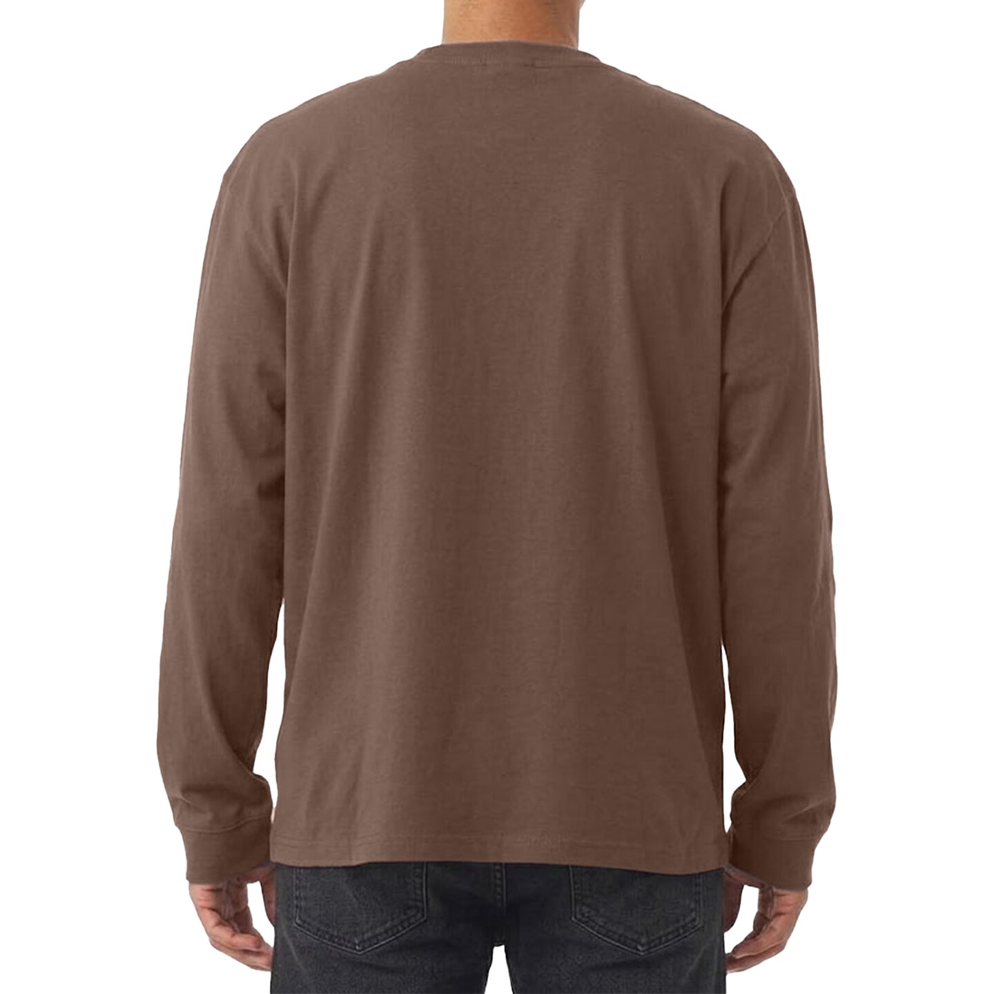 BELLA + CANVAS Blank Craft Heavyweight Long Sleeve Tee, Perfect for DIY Ribbed Cuffs T-Shirt