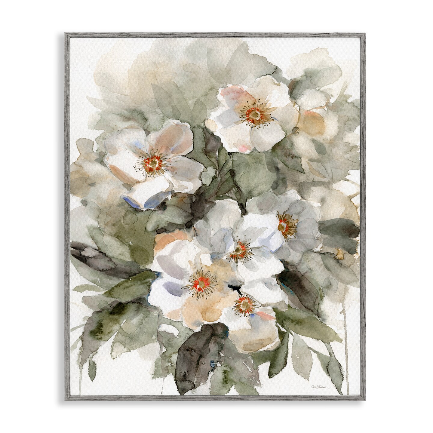 Stupell Industries Abstract Floral Bundle Framed Giclee Wall Art Design by Carol Robinson