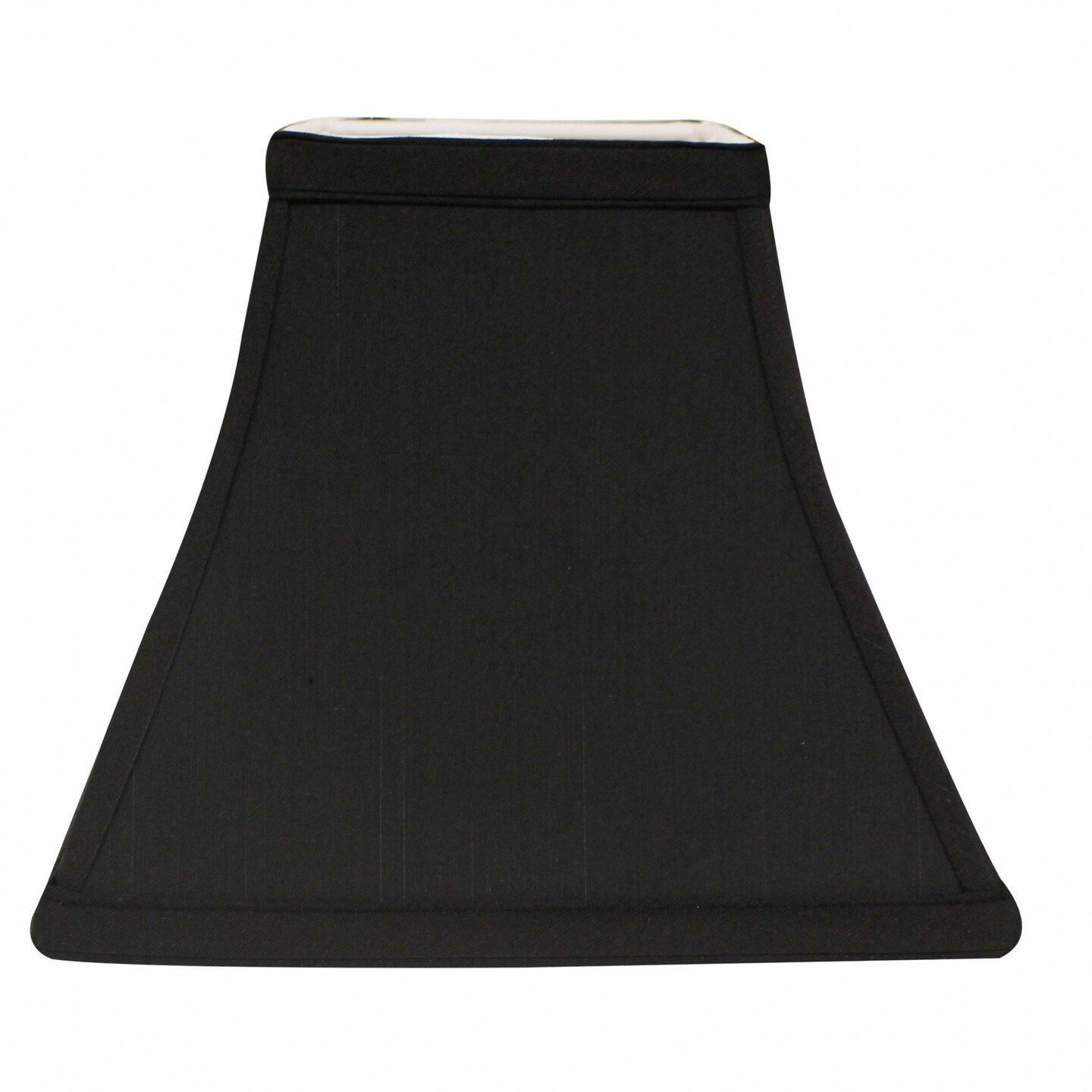 Edge Collections - Black - Traditional Square Bell Lampshade for Elegant Lighting - 1 Piece