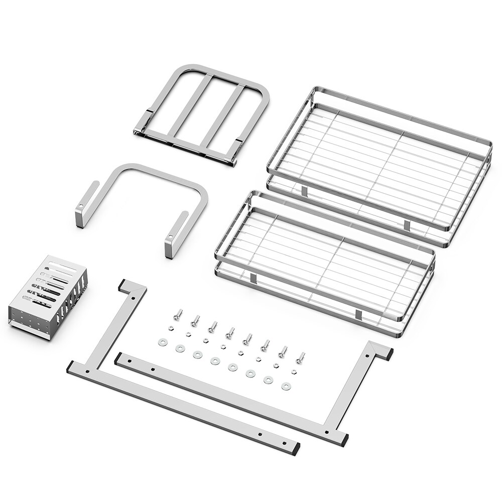 2-Tier Spices Kitchen Utensils Standing Storage Rack Jars Bottles Cup Rack Home Storage Rack