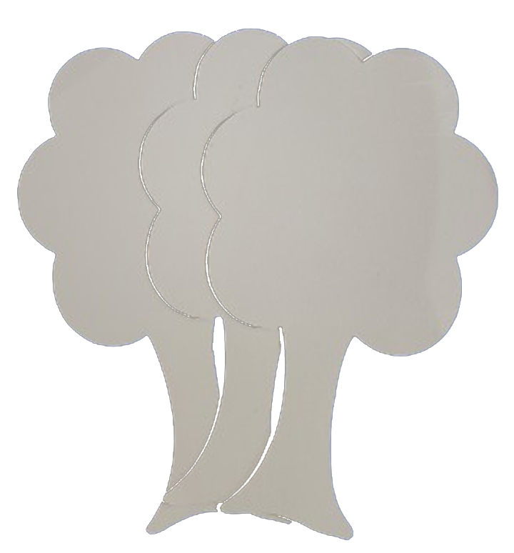Tree Cardstock Cutouts 5.5