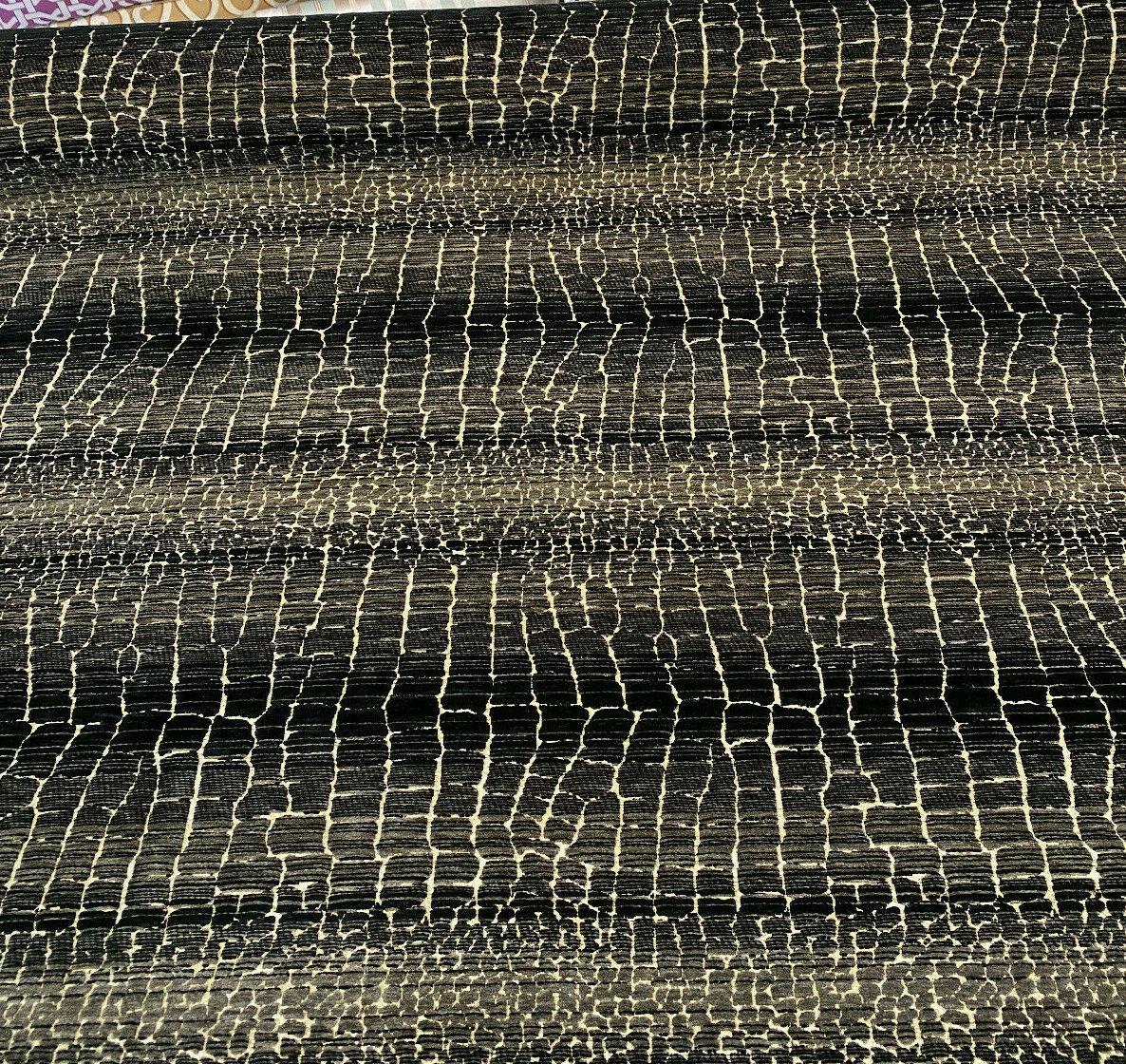 1 Yard Soft Snake Scale Chenille Upholstery Fabric Latex Backed Durable 58 Inches Width