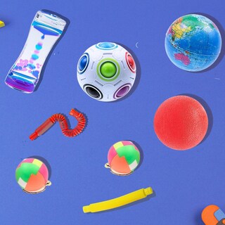 Set 6 Fidget Toys In Silicone: Giocattoli Sensoriali Per Ansia E Stress, Per Bambini E Adulti, Forme E Texture Varie
