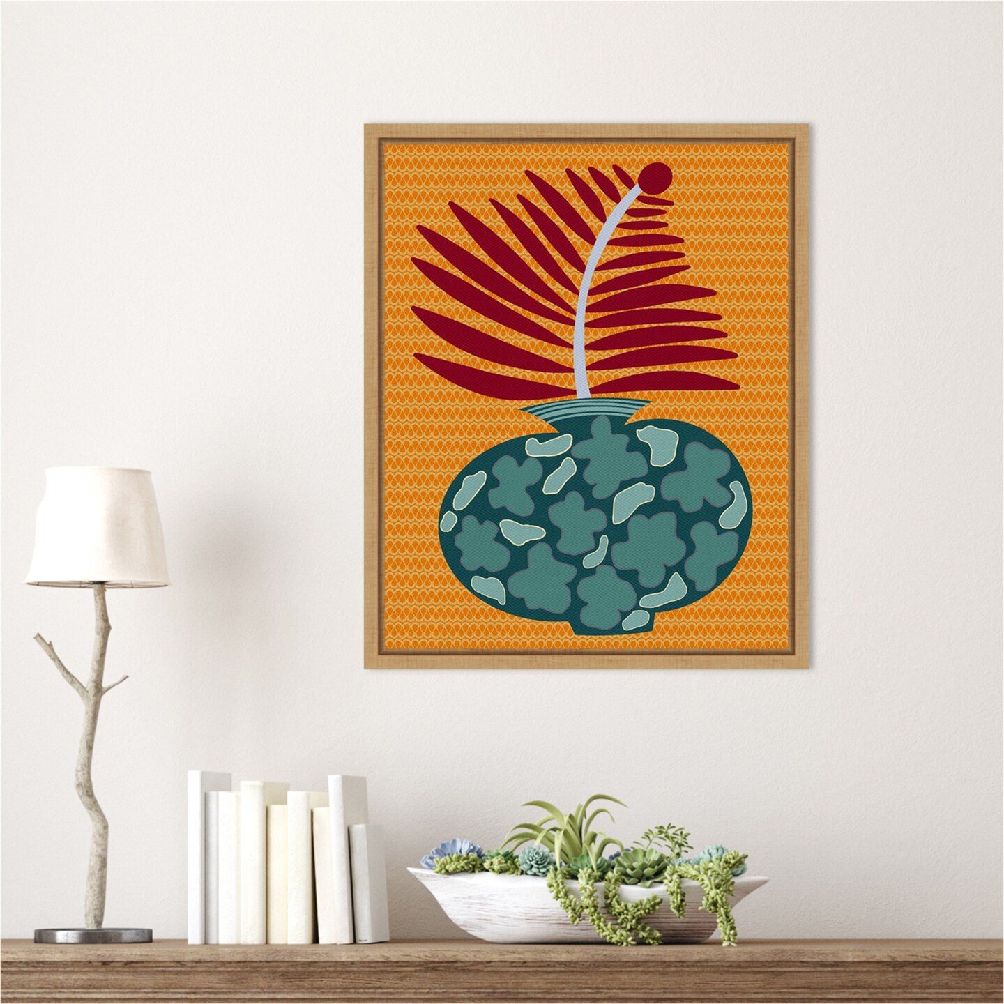 Snappy Botanical II by Regina Moore Framed Canvas Wall Art