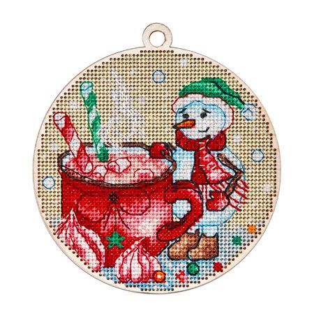 New Year&#x27;s - snowman Counted cross stitch kit 5515A