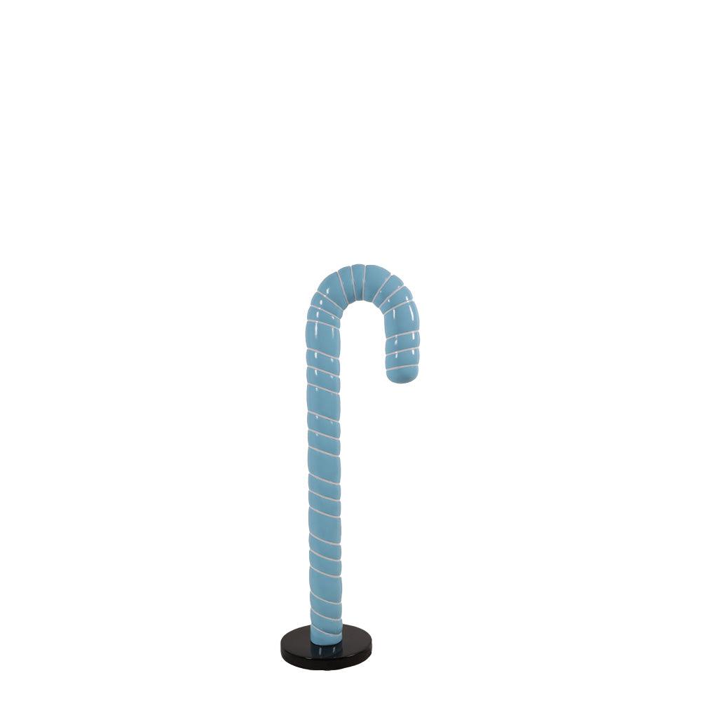 Small Blue Cushion Candy Cane Statue