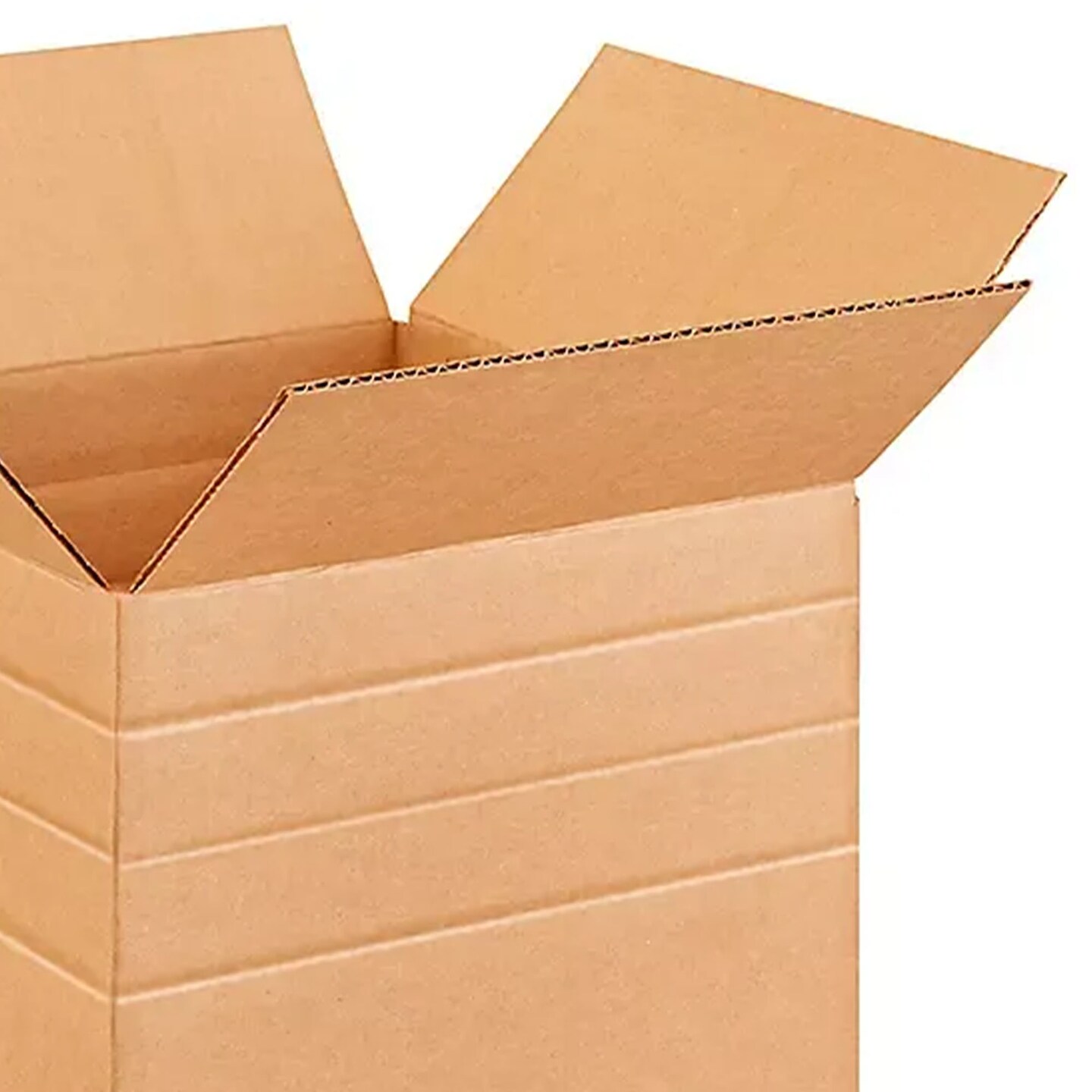 100 Pack Heavy Duty Multi Depth Corrugated Boxes for Moving Shipping and Packaging 12 x 12 x 12 Inch