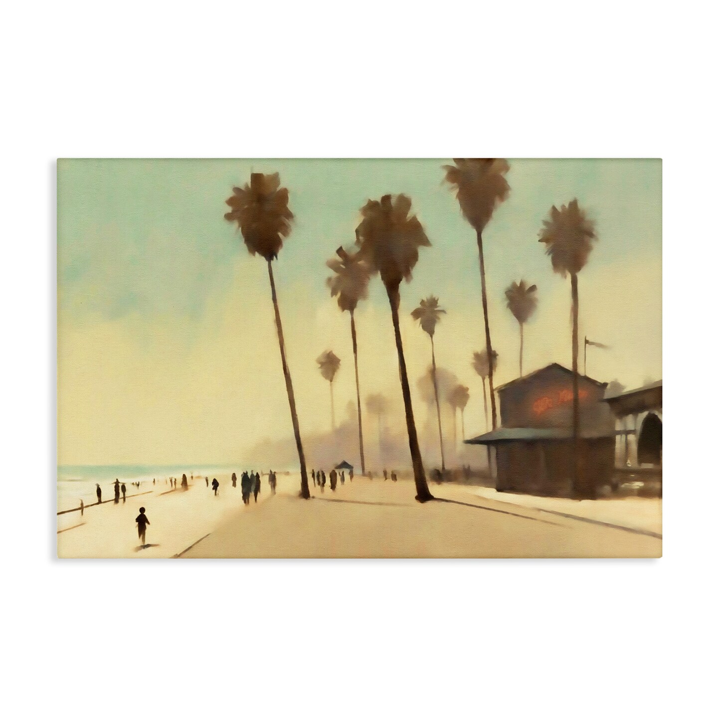 Stupell Industries Tropical Promenade Landscape Canvas Wall Art Design by Noah Bay
