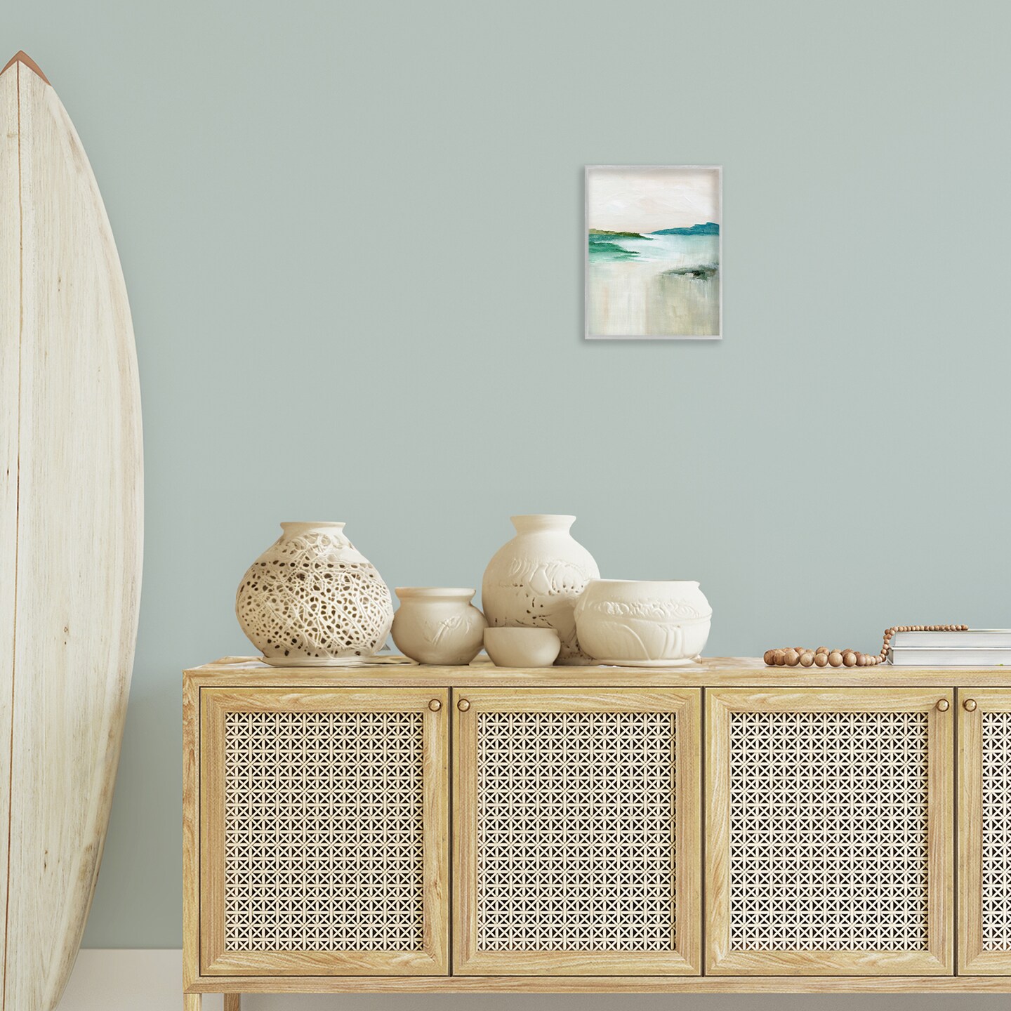 Stupell Industries Blue Tone Misty Landscape Framed Giclee Wall Art Design by Nikita Jariwala