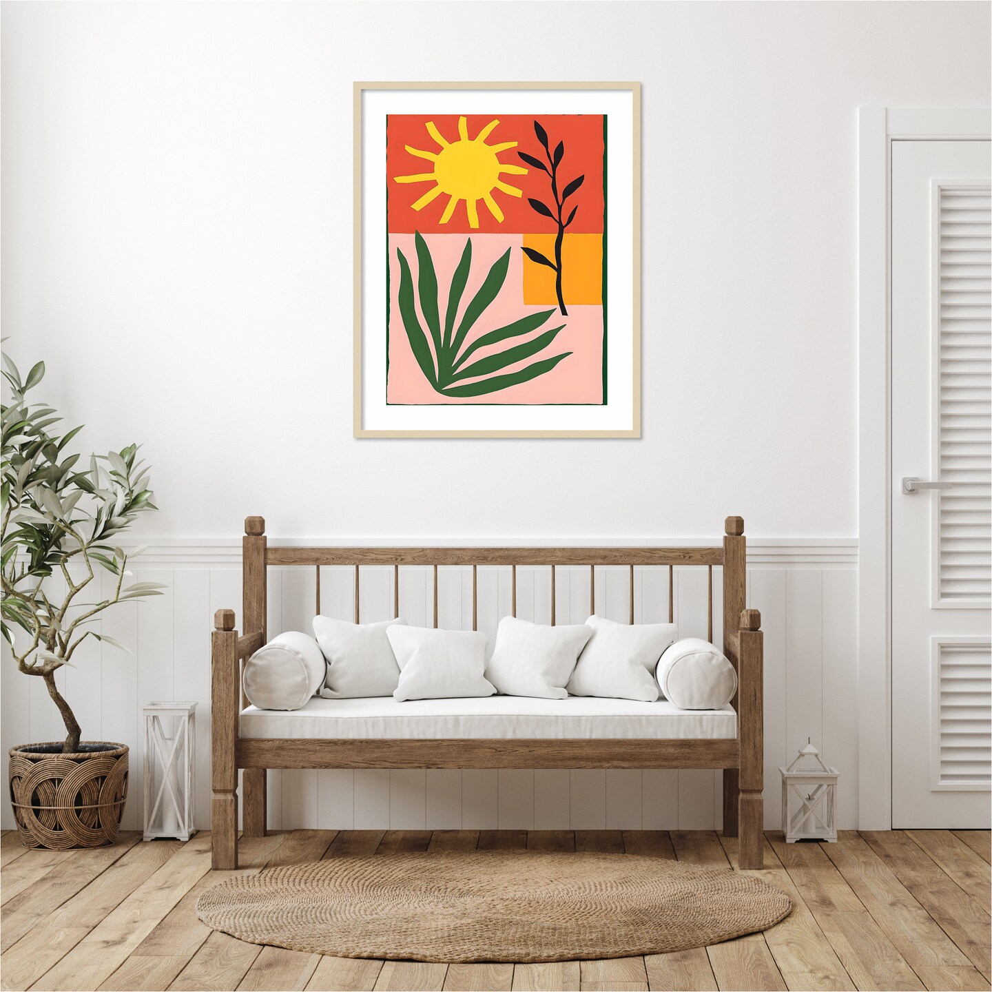Bold Sol II by Walker Noble Wood Framed Wall Art Print