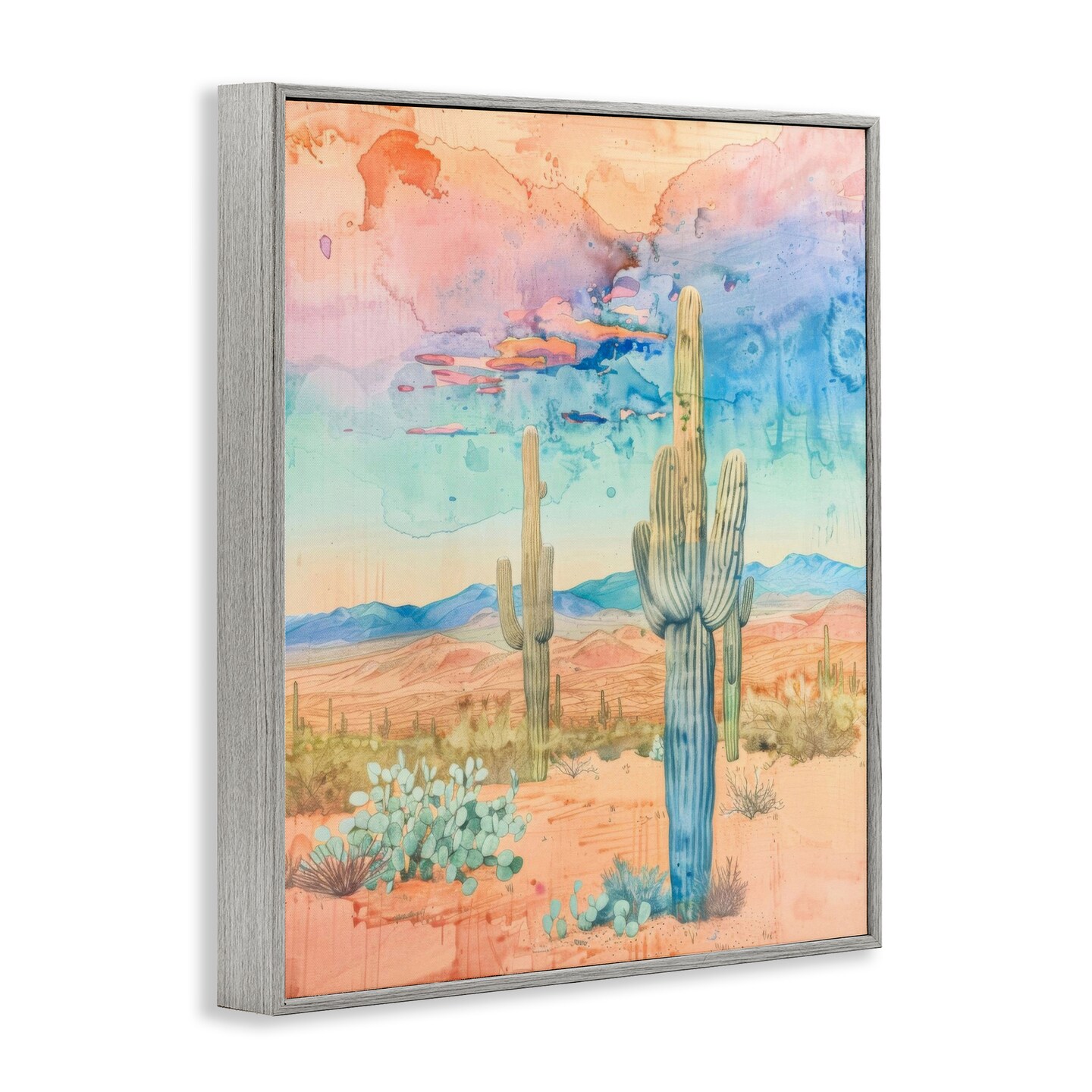 Stupell Industries Pastel Desert Sky Framed Giclee Wall Art Design by LSR Design Studio