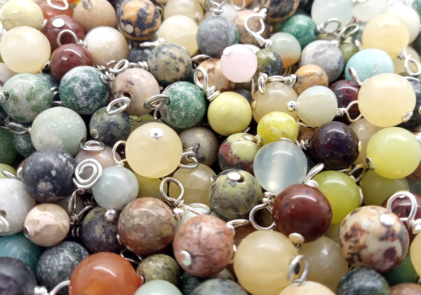 Mixed Gemstone Dangles, 20 pc, Variety Pack of Small Bead Charms, Adorabilities