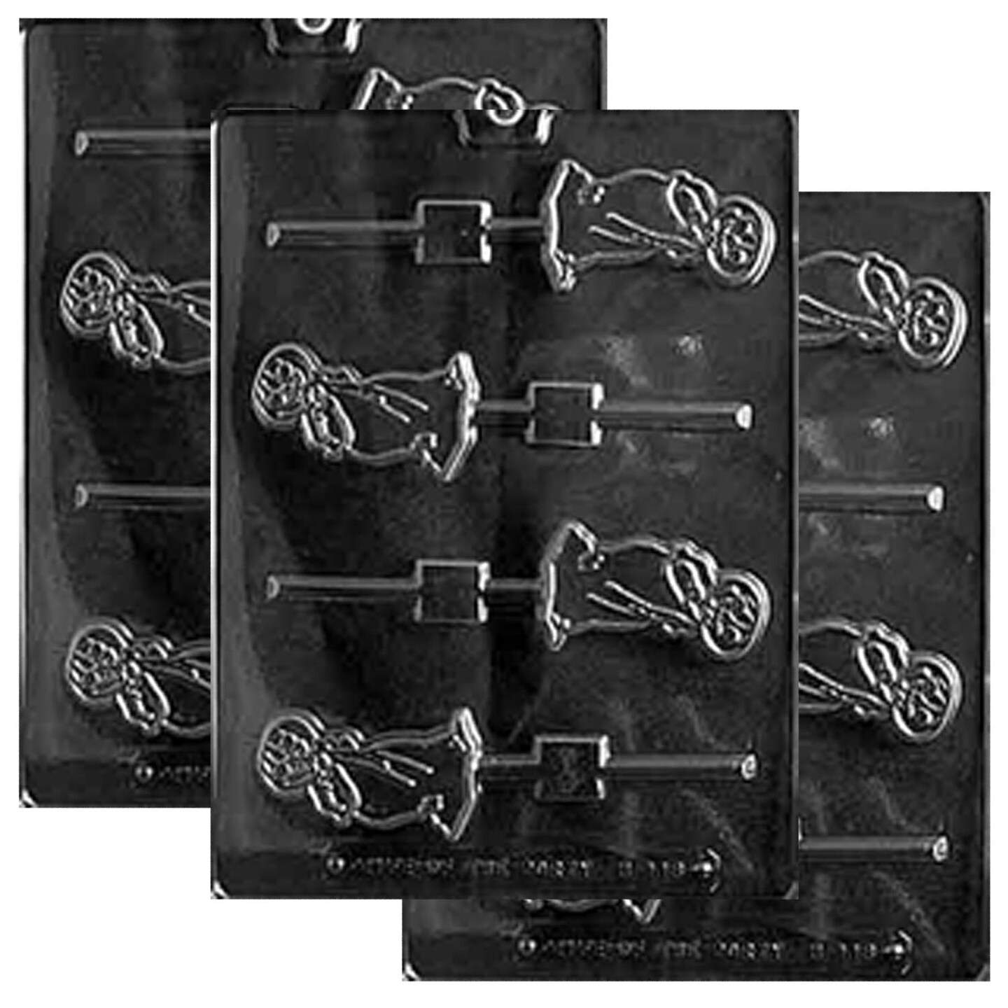 Pumpkin Head Ghost Lolly Chocolate Mold